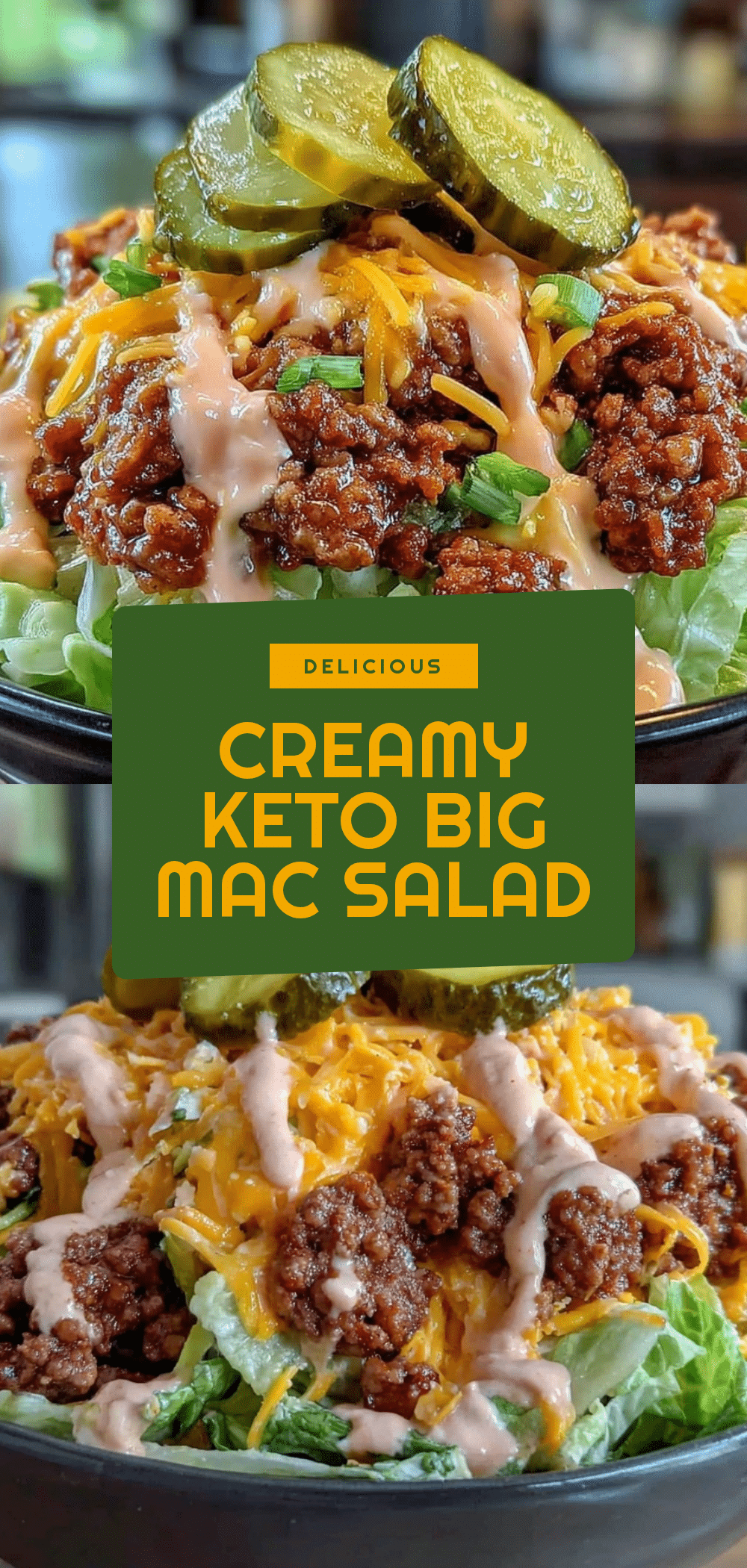 Keto Big Mac Salad Bowl Recipe Easy Low Carb Lunch for Kids 5 Keto Big Mac Salad Bowl recipe