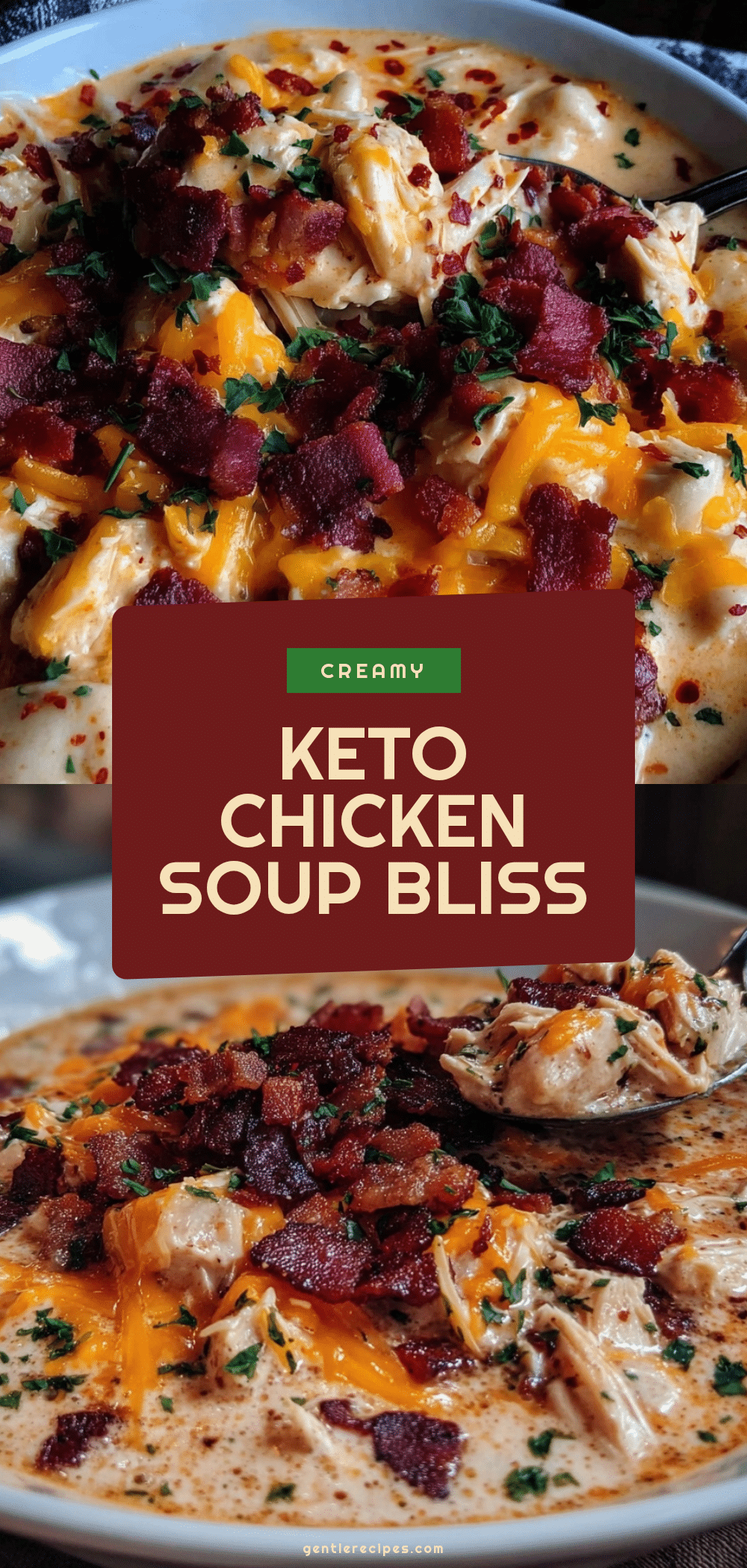 Keto Chicken Cream Cheese Soup Recipe with Tender Chicken and Crispy Bacon Made Easy 5 keto chicken cream cheese soup recipe