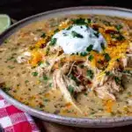 keto white chicken chili - featured image