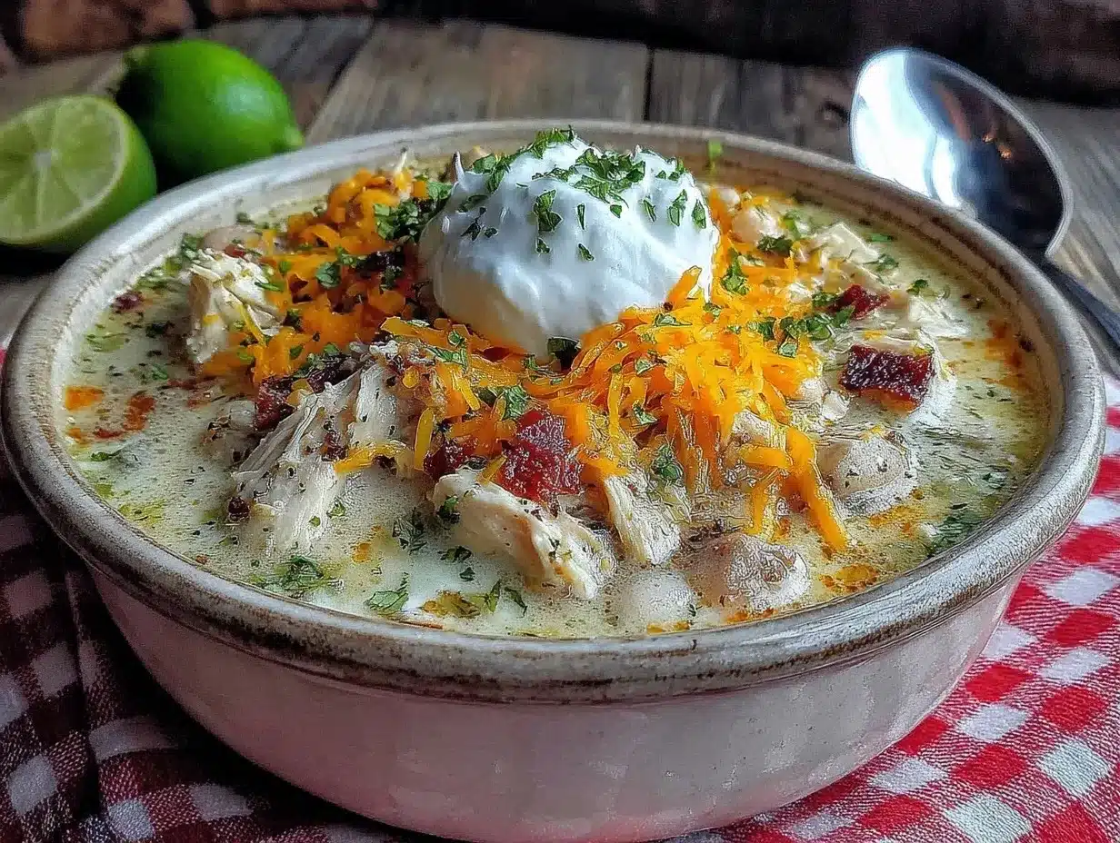 Keto White Chicken Chili Recipe Easy Dinner Ready in 30 Minutes 4 keto white chicken chili preparation steps