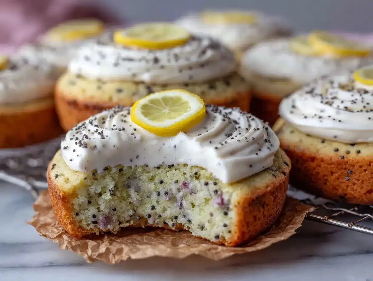 Lemon Poppy Seed Cheesecake Cookies Recipe Easy Creamy Frosting for Easter 4 lemon poppy seed cheesecake cookies preparation steps