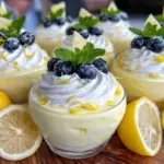 no bake lemon cheesecake mousse - featured image