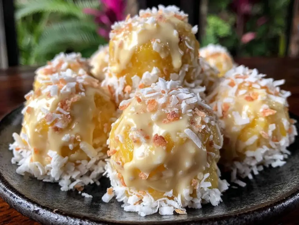 pineapple Christmas balls recipe - featured image
