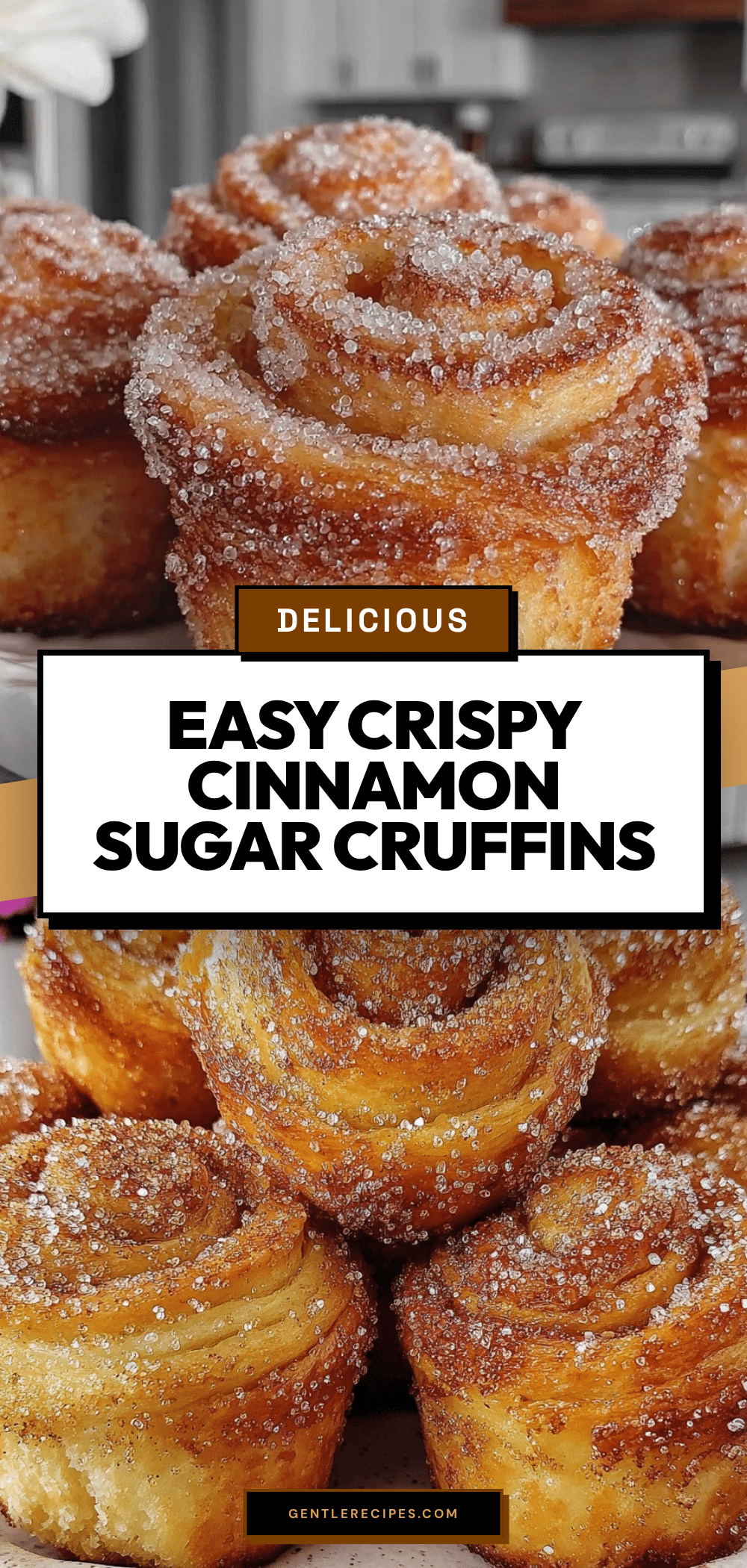 Quick Cinnamon Sugar Cruffins Recipe Easy Crispy Breakfast Pastry Tutorial 5 quick cinnamon sugar cruffins recipe