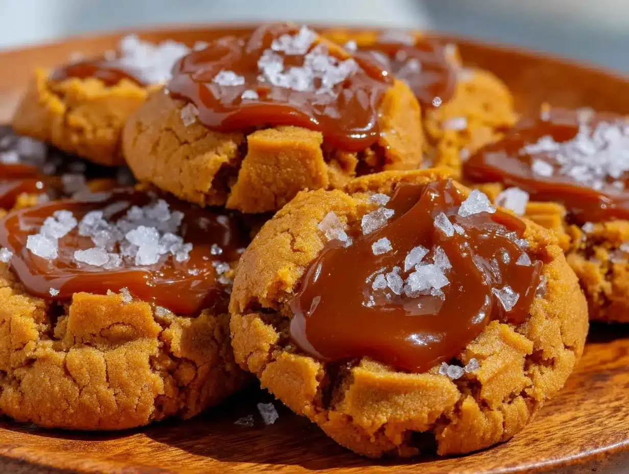 Easy Salted Caramel Cookies Recipe with 5 Ingredients for Sweet Cravings 4 salted caramel cookies preparation steps