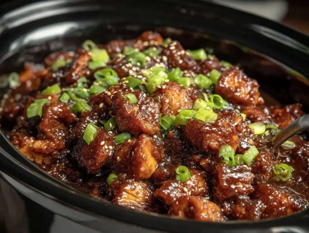 Home 2 slow cooker bourbon chicken recipe - featured image