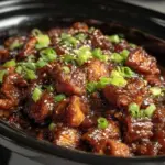 slow cooker bourbon chicken recipe - featured image