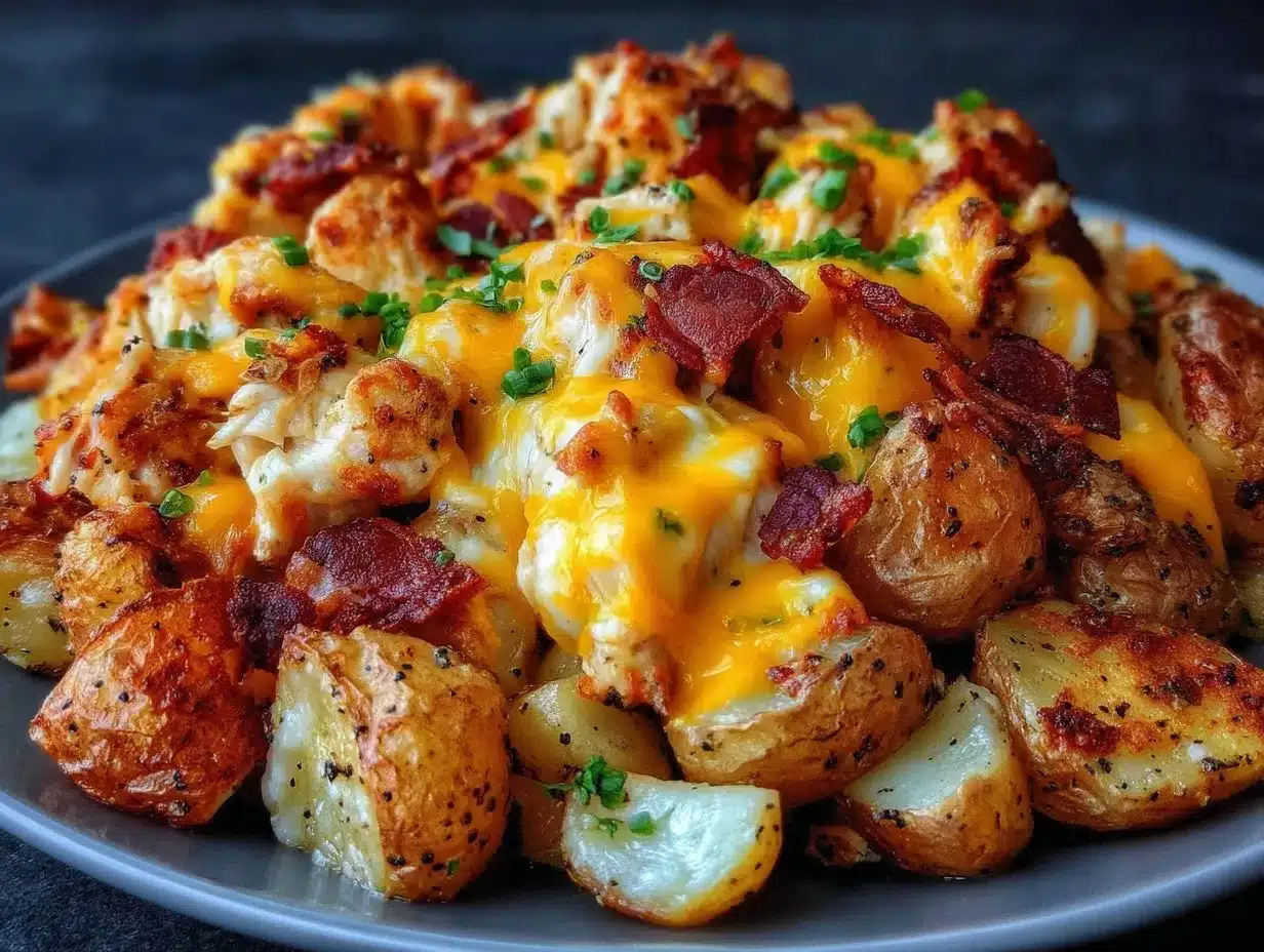 Slow Cooker Cheesy Ranch Chicken Potatoes Easy Dinner Recipe 4 slow cooker cheesy ranch chicken potatoes preparation steps