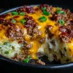 taco crock pot hashbrown casserole - featured image