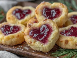 Home 6 thumbprint heart cookies - featured image