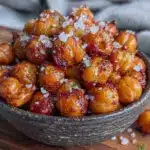 air fryer crispy chickpeas - featured image
