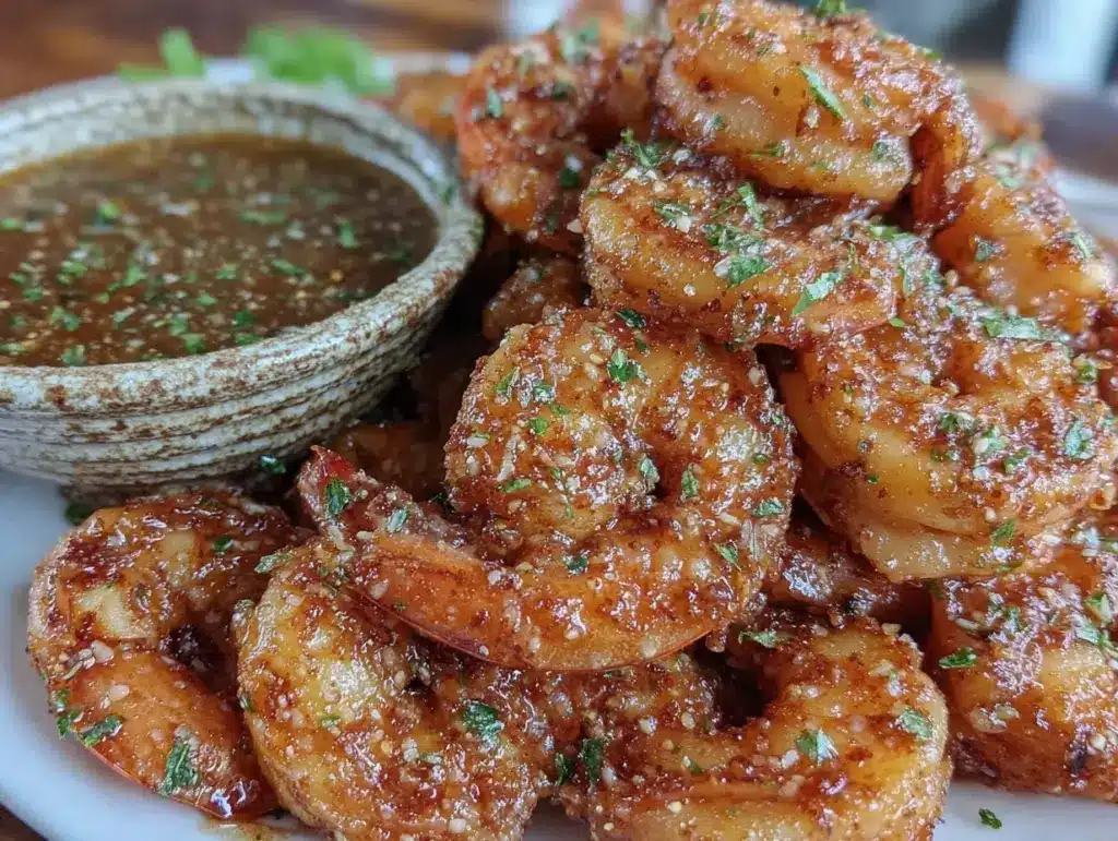 air fryer honey old bay shrimp - featured image