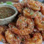 air fryer honey old bay shrimp - featured image