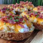 Air Fryer Loaded Potato Skins - featured image