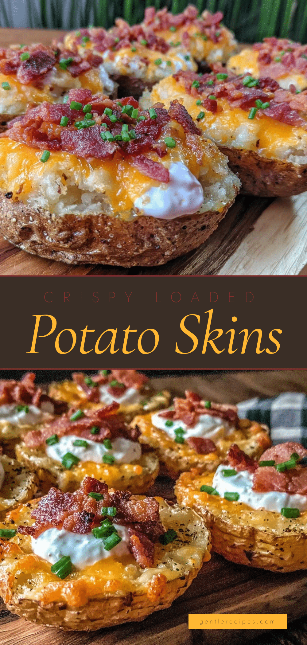 Air Fryer Loaded Potato Skins with Cheddar Bacon Recipe in 25 Minutes 5 Air Fryer Loaded Potato Skins recipe