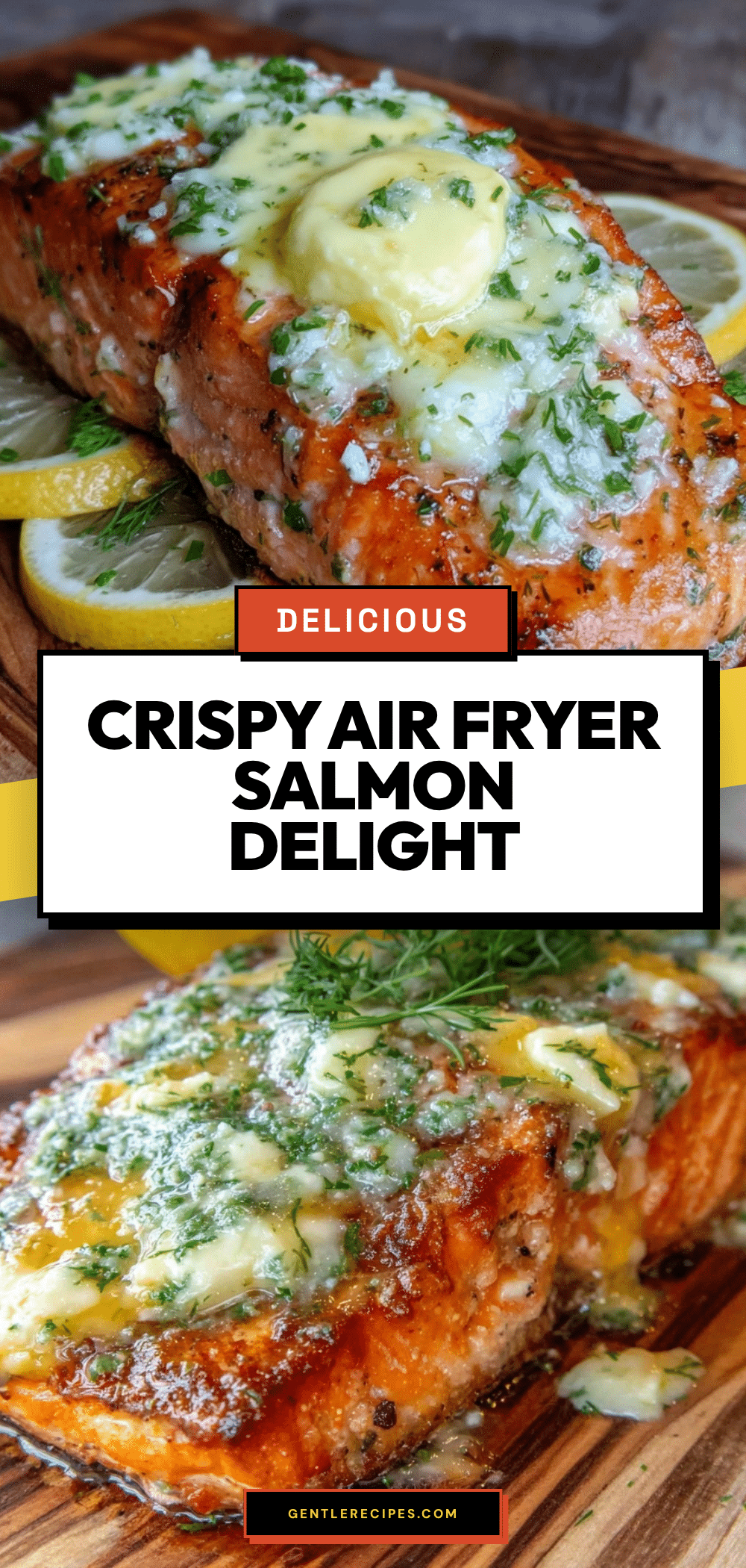 Air Fryer Salmon with Lemon Dill Butter Perfect in 8 Minutes 5 Air Fryer Salmon with Lemon Dill Butter recipe