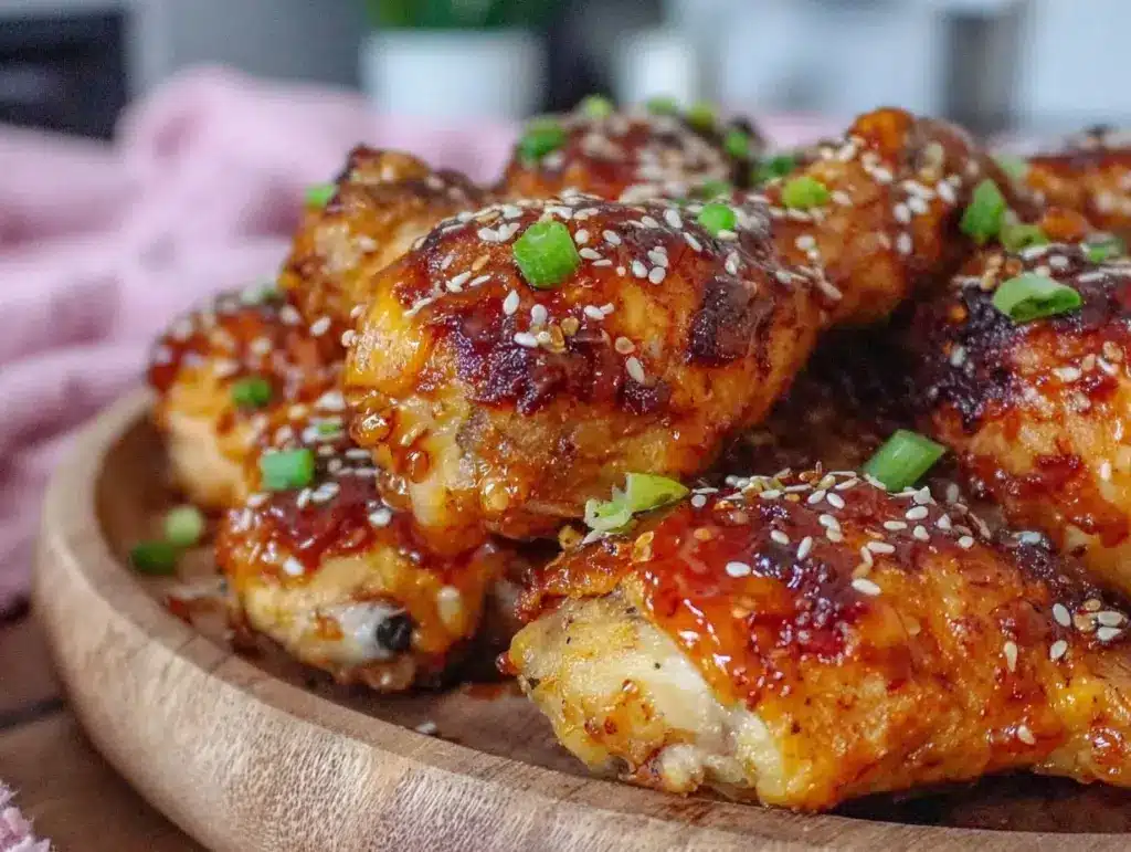 air fryer teriyaki chicken drumsticks - featured image