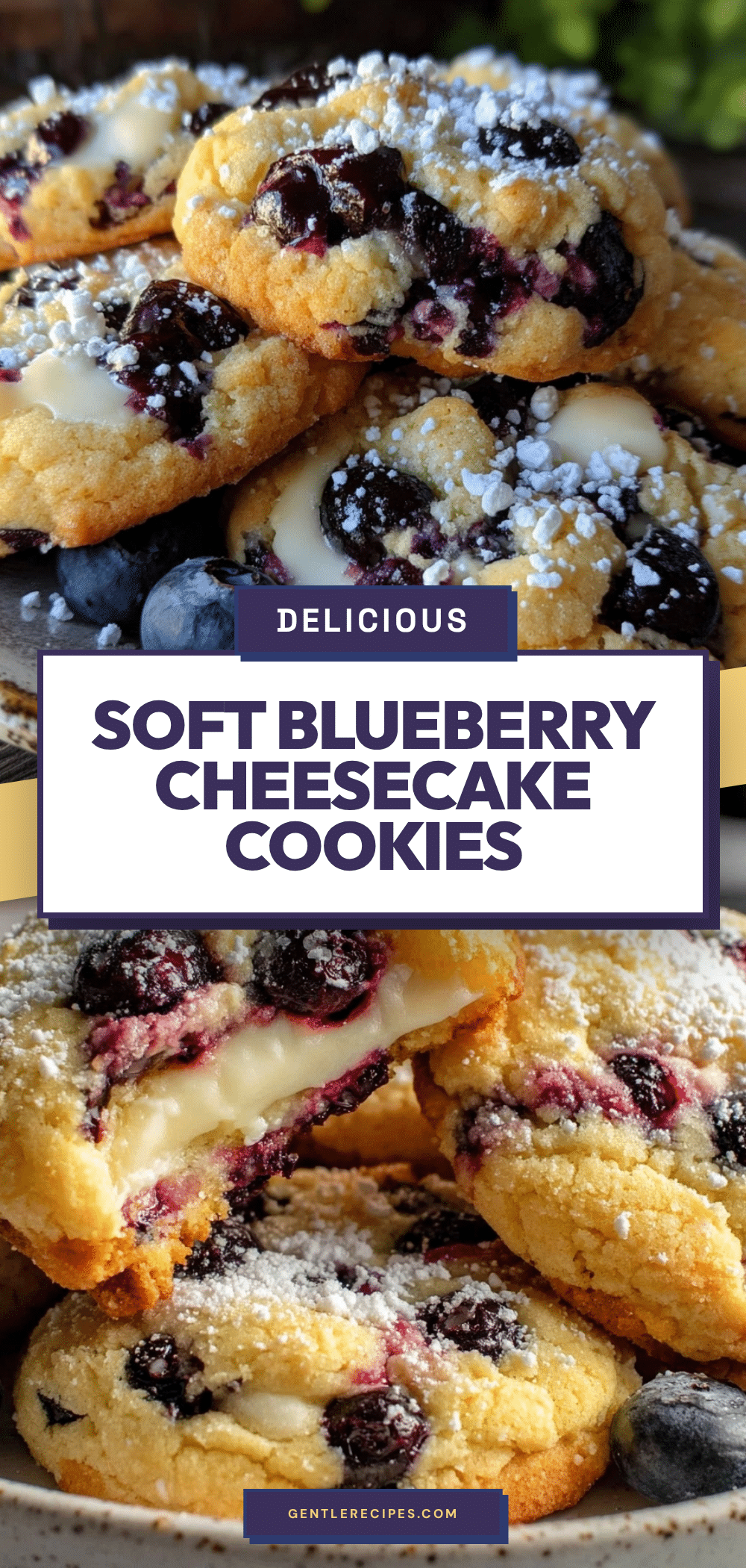 Blueberry Cheesecake Cookies Recipe Easy Soft Creamy Centers 5 blueberry cheesecake cookies recipe