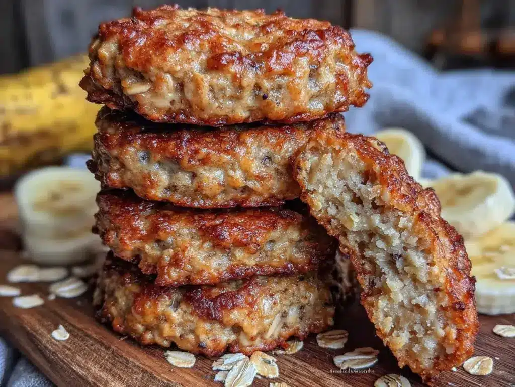 brown butter banana oat breakfast cookies - featured image