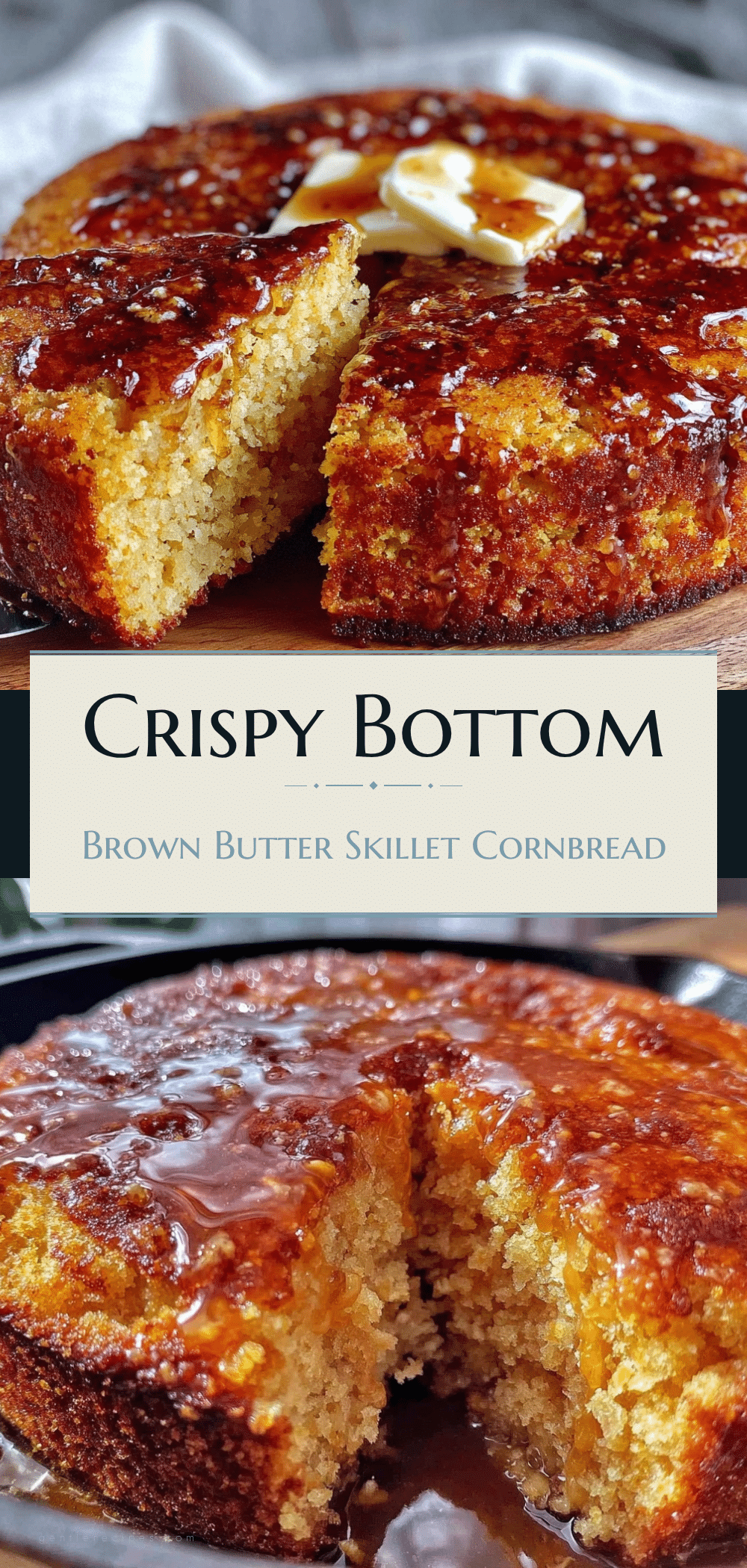 Brown Butter Skillet Cornbread Recipe Easy Crispy Bottom in 30 Minutes 5 brown butter skillet cornbread recipe