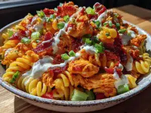 Home 6 buffalo chicken pasta salad - featured image