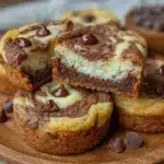 chocolate chip cheesecake cookies - featured image