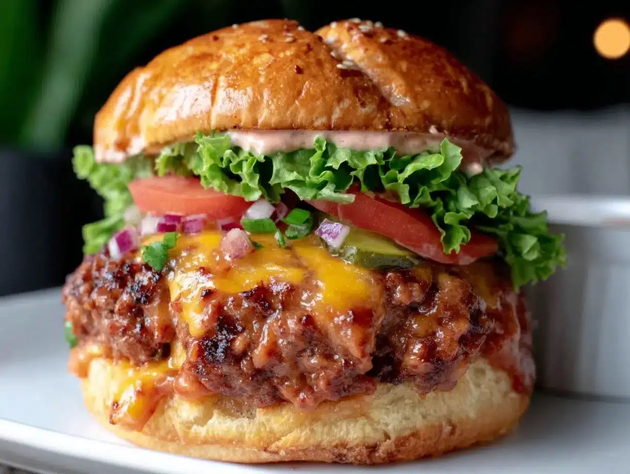 Classic Beef Cheeseburger Smash Recipe Easy Juicy Burger at Home 4 classic beef cheeseburger smash recipe preparation steps