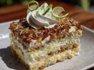 coconut lime icebox cake - featured image