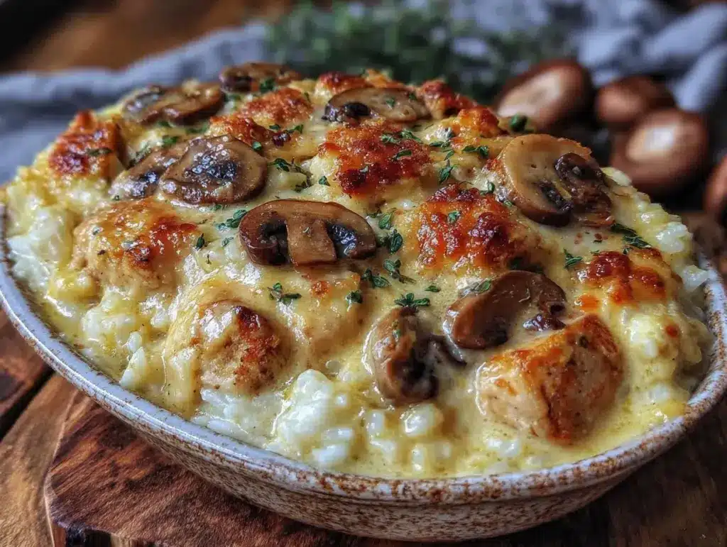 Home 3 creamy chicken and rice casserole - featured image