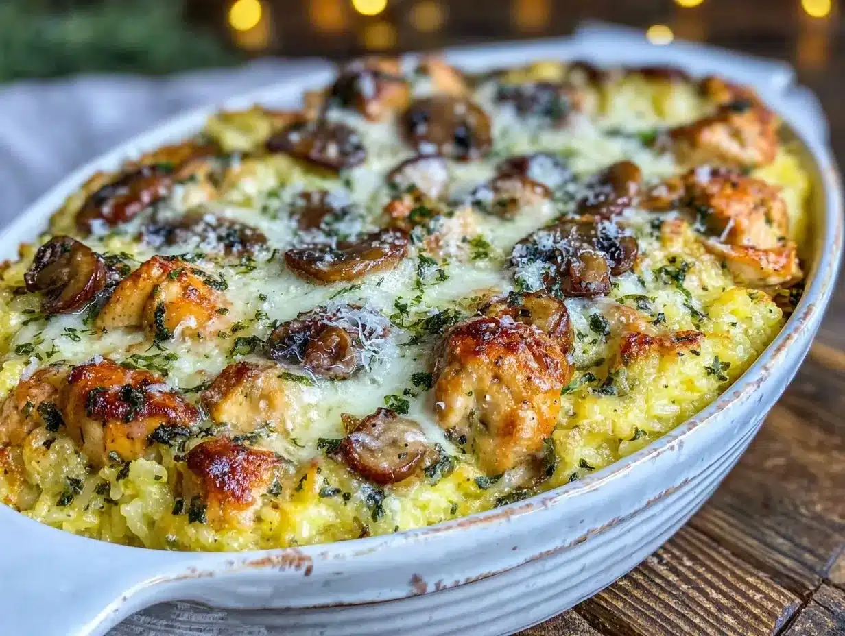 Creamy Chicken and Rice Casserole Recipe Easy Comfort Food for Cozy Meals 4 creamy chicken and rice casserole preparation steps