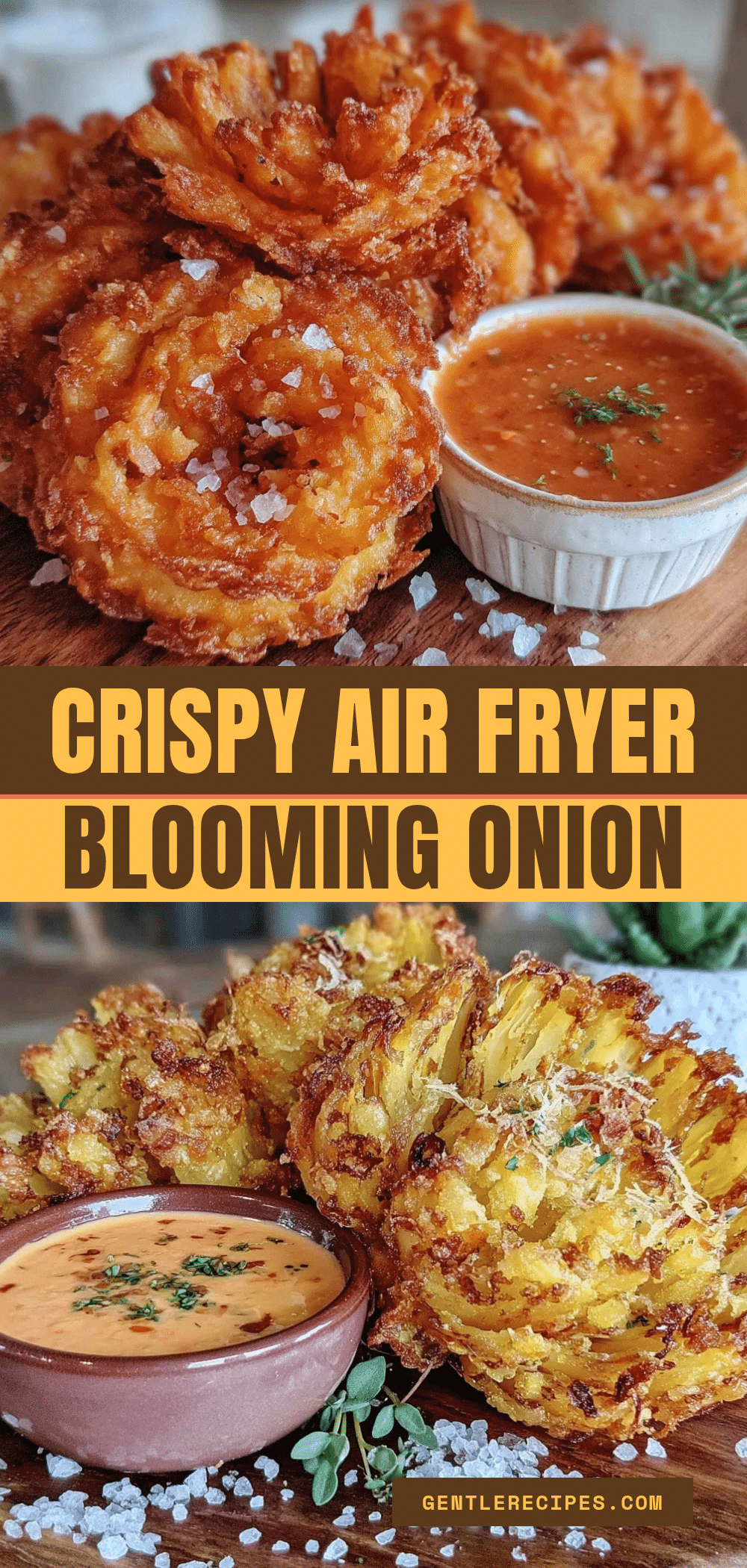 Crispy Air Fryer Blooming Onion Recipe with Spiced Comeback Sauce Easy and Perfect 5 crispy air fryer blooming onion recipe