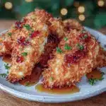crispy air fryer honey butter garlic chicken tenders - featured image