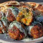 crispy baked falafel - featured image