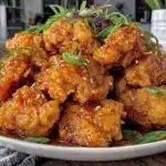 crispy orange chicken air fryer recipe - featured image