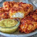 crispy oven-fried chicken tenders - featured image