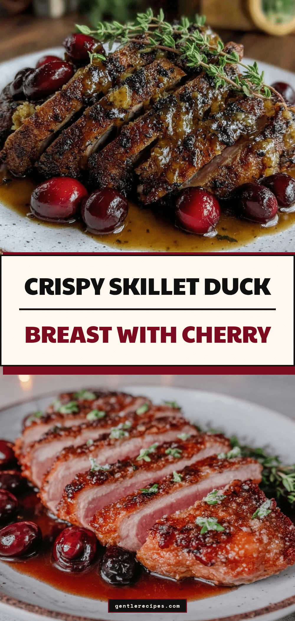 Crispy Skillet-Seared Duck Breast Recipe Easy Cherry Sauce Ready in 30 Minutes 5 crispy skillet-seared duck breast recipe