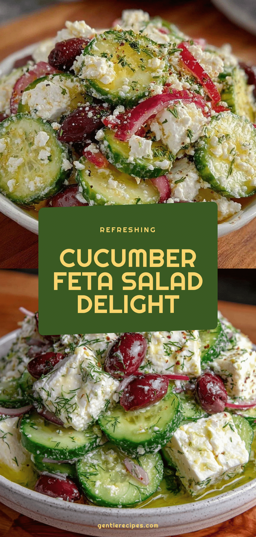 Cucumber Feta Salad Recipe with Easy Lemon Greek Vinaigrette for Fresh Flavor 5 cucumber feta salad recipe