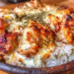 dump-and-bake chicken tzatziki with rice - featured image