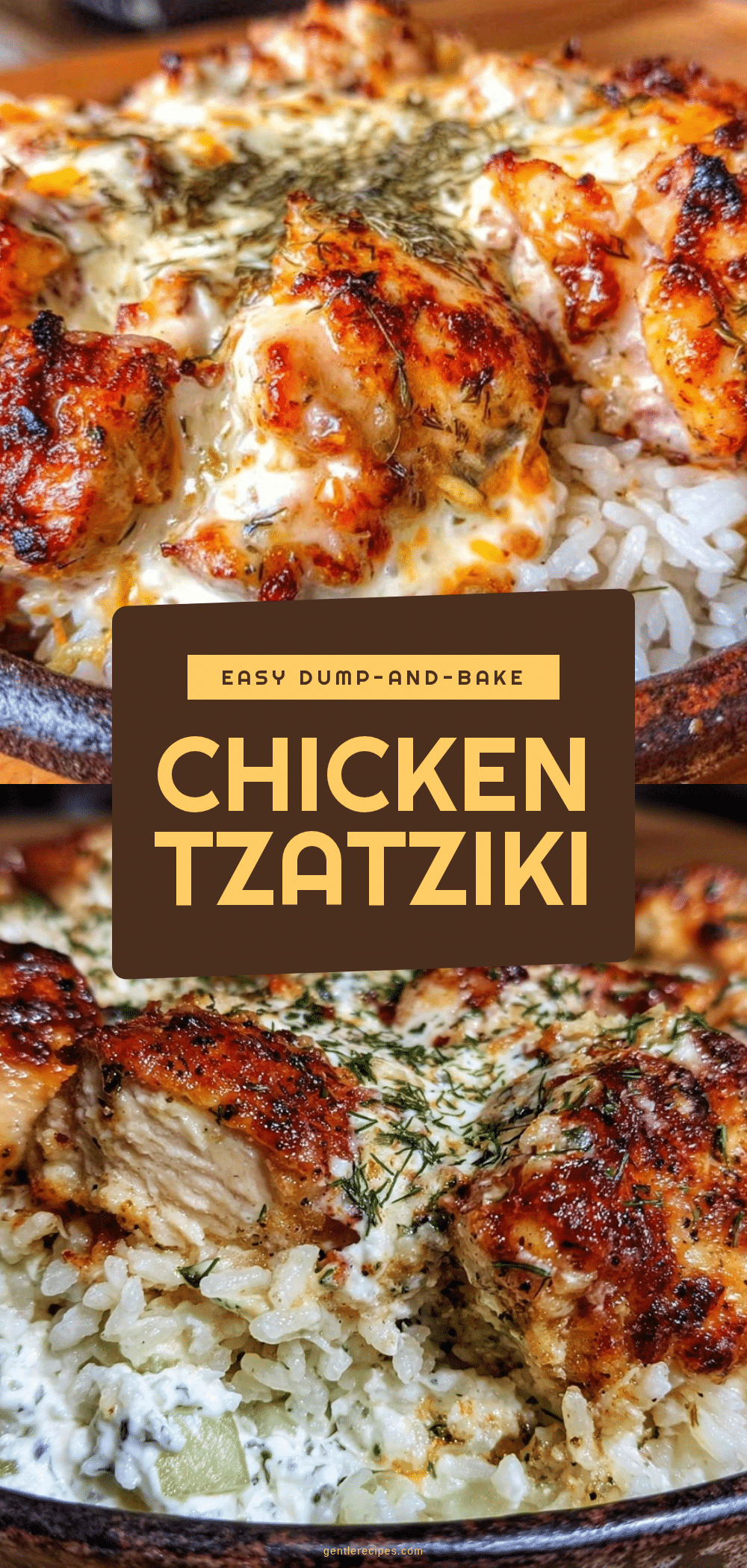 Dump-and-Bake Chicken Tzatziki with Rice Easy Weeknight Dinner Recipe 5 dump-and-bake chicken tzatziki with rice recipe