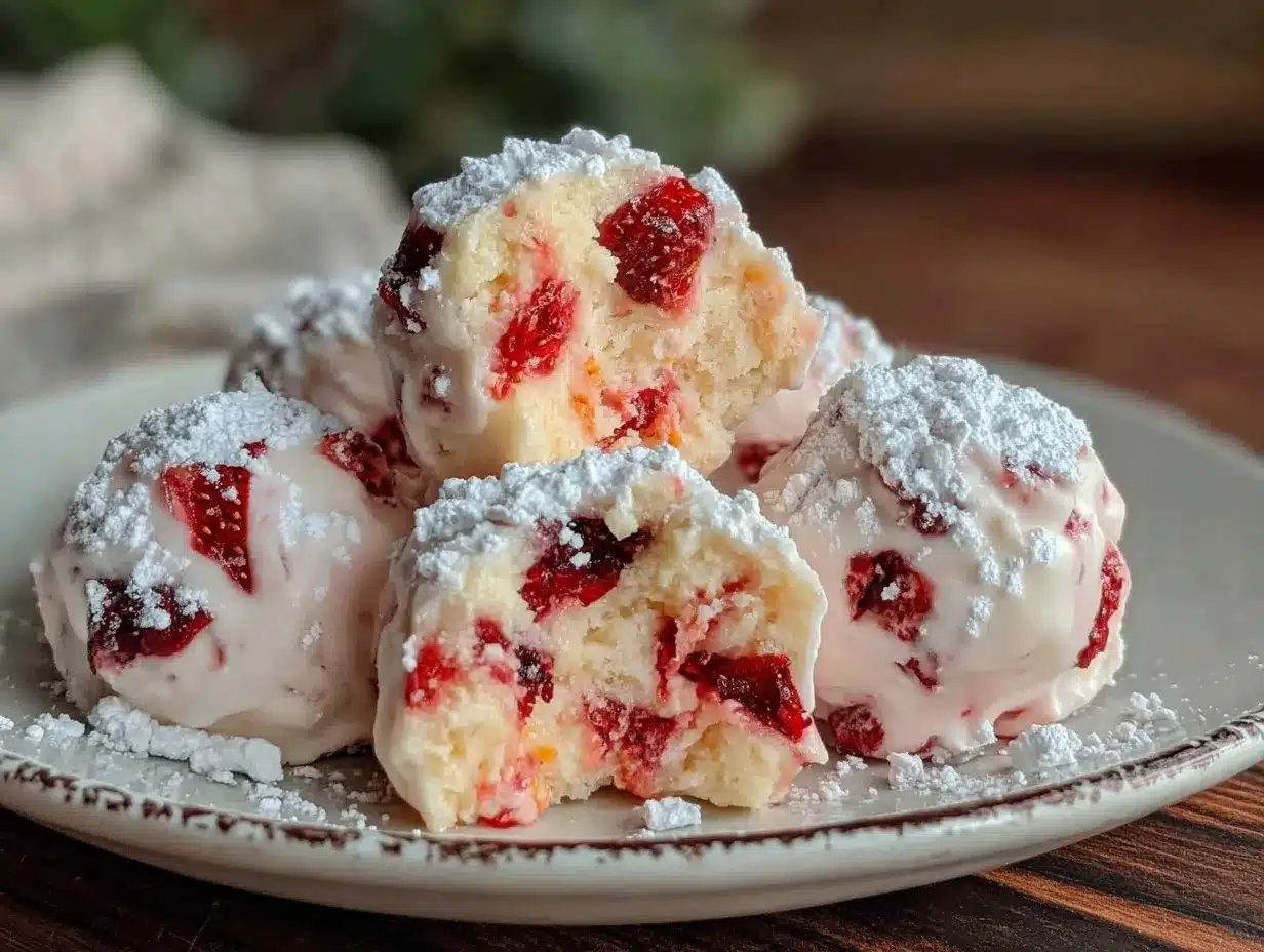 Easy Oven Strawberry Shortcake Truffles Recipe for Moist Texture 4 easy oven strawberry shortcake truffles preparation steps
