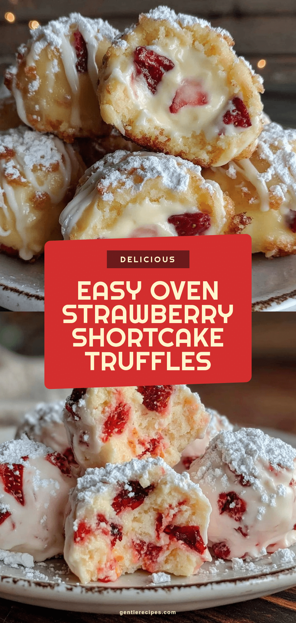 Easy Oven Strawberry Shortcake Truffles Recipe for Moist Texture 5 easy oven strawberry shortcake truffles recipe