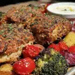 everything bagel chicken sheet pan dinner - featured image