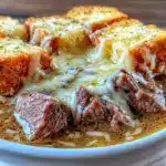 French onion beef soup - featured image