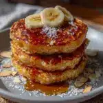 gluten-free almond flour banana pancakes - featured image