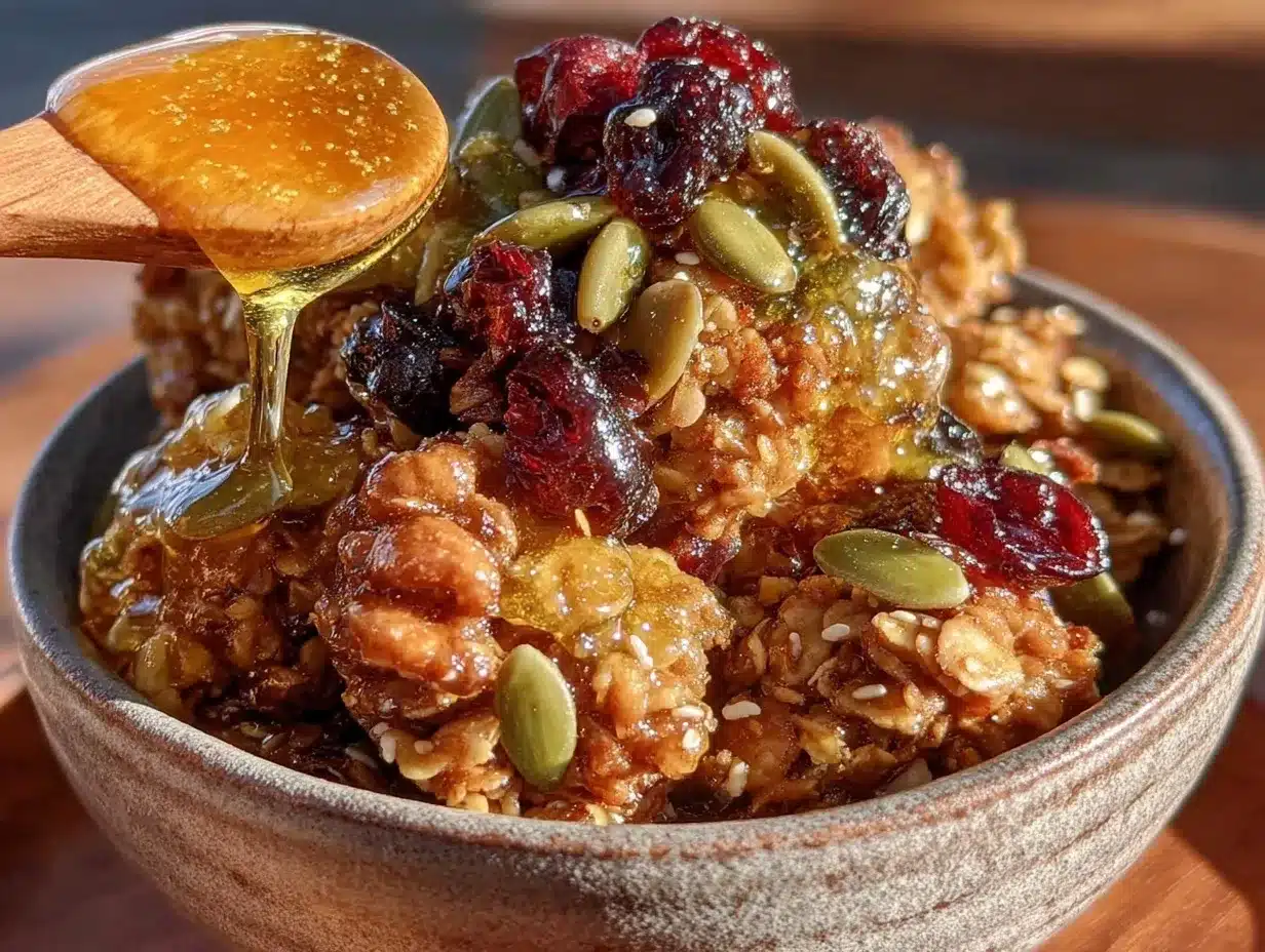 Gluten-Free Oat and Seed Granola Crunchy Recipe Ready in 30 Minutes 4 gluten-free oat and seed granola preparation steps