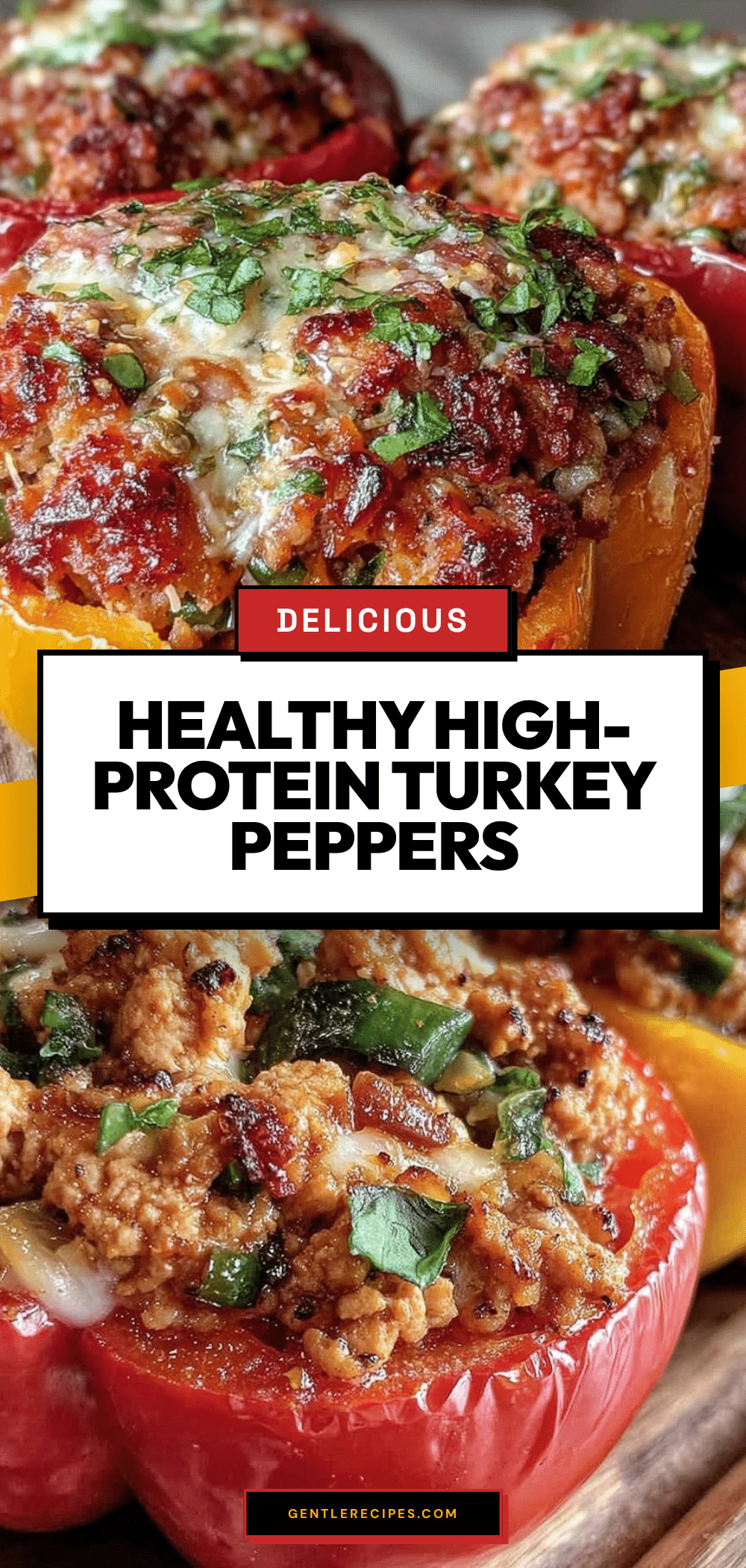 Healthy High-Protein Turkey Stuffed Bell Peppers Easy Meal Prep Recipe 5 healthy high-protein turkey stuffed bell peppers recipe