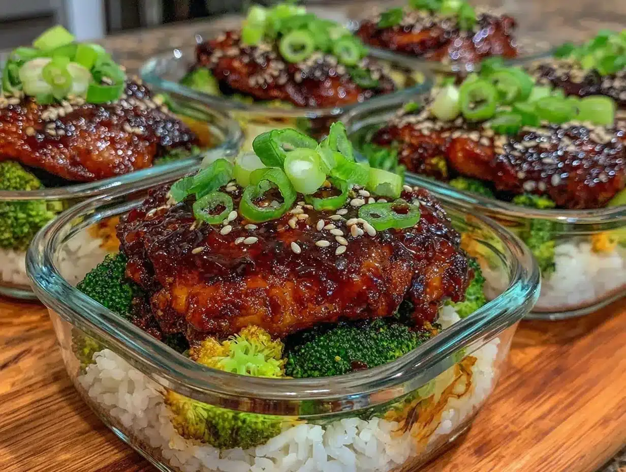 Healthy Teriyaki Chicken Rice Bowls Recipe Easy Meal Prep for 5 Days 4 healthy teriyaki chicken rice bowls preparation steps