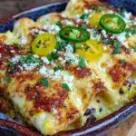 high protein chicken enchiladas - featured image