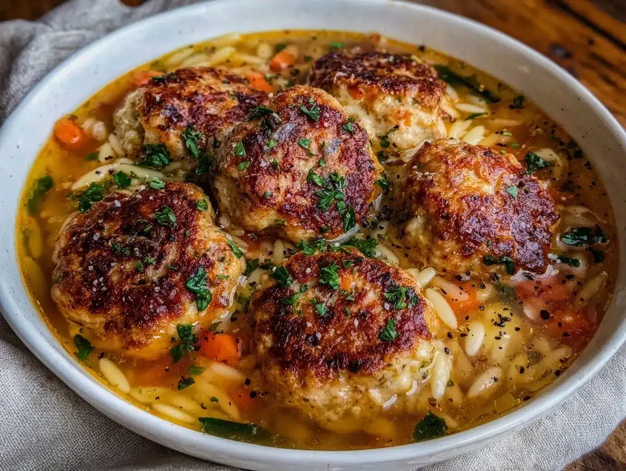 High-Protein Turkey Meatball Soup Recipe Easy and Ready in 30 Minutes 4 high-protein turkey meatball soup preparation steps