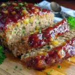 homemade beef meatloaf - featured image